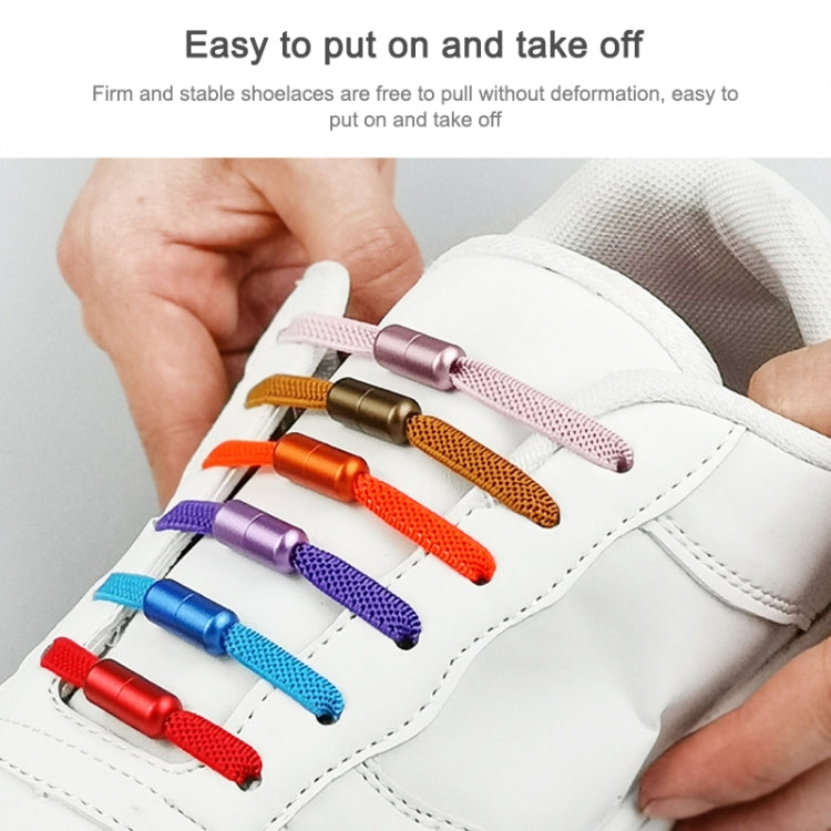 10 PCS Aluminum Metal Capsule Buckle Non Binding Shoe Lace Accessories (Orange) - Outdoor & Sports by buy2fix | Online Shopping UK | buy2fix