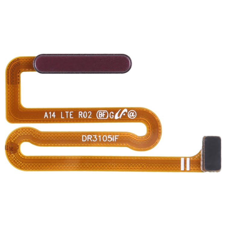 For Samsung Galaxy A14 SM-A145F Original Fingerprint Sensor Flex Cable (Dark Red) - Flex Cable by buy2fix | Online Shopping UK | buy2fix