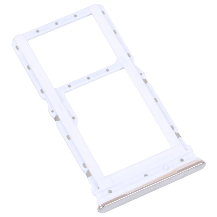 For Motorola Moto G52 SIM Card Tray + SIM / Micro SD Card Tray (Silver) - Card Socket by buy2fix | Online Shopping UK | buy2fix