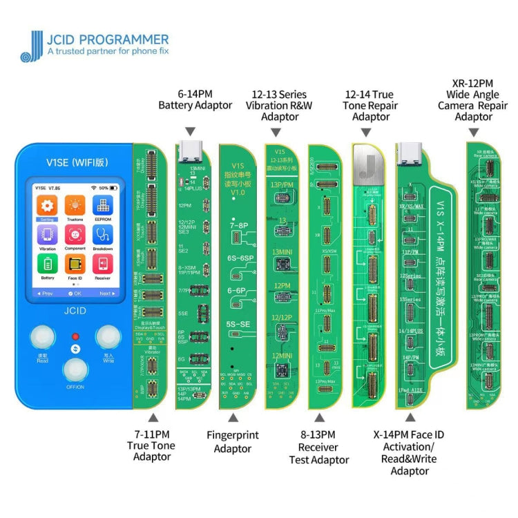 JC V1SE Mobile Phone Code Reading Programmer Set For iPhone - Repair Programmer by JC | Online Shopping UK | buy2fix