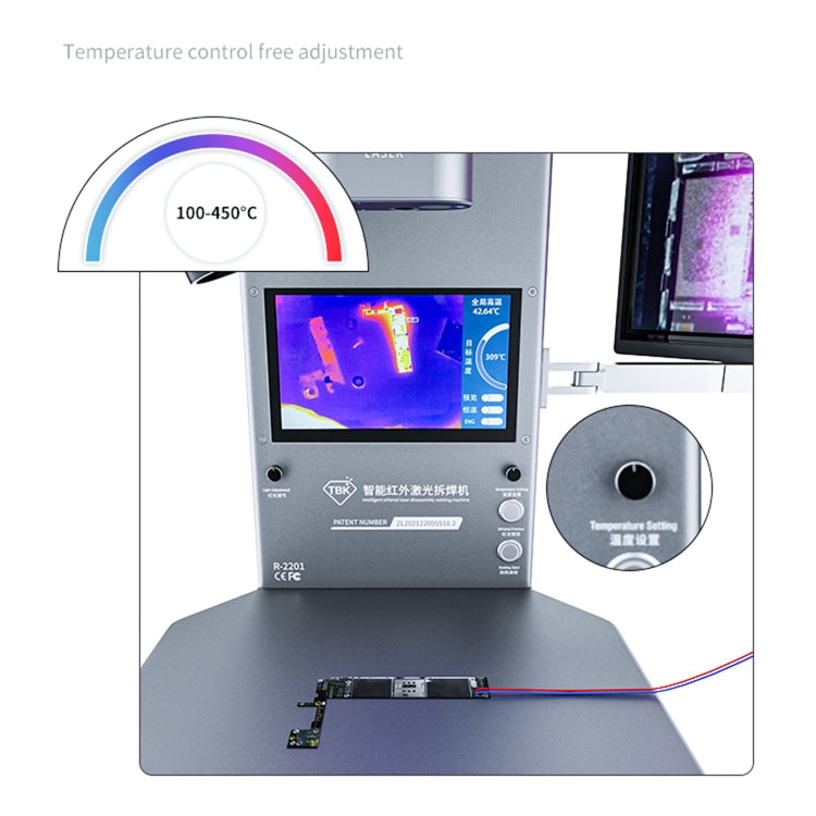 TBK R2201 Intelligent Thermal Infrared Imager Analyzer with Microscope, EU Plug - Repair Platform by TBK | Online Shopping UK | buy2fix