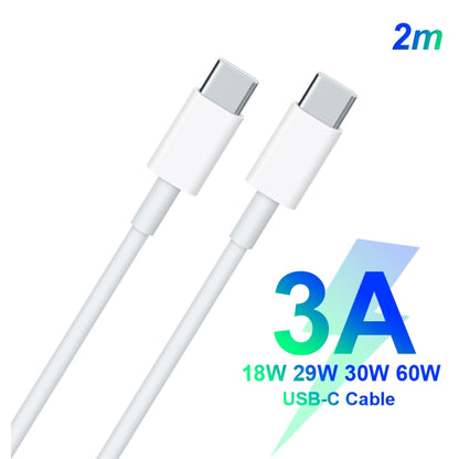 2 in 1 Single USB-C / Type-C Port Travel Charger + 3A PD 3.0 USB-C / Type-C to USB-C / Type-C Fast Charge Data Cable Set, Cable Length: 2m(EU Plug) - Mobile Accessories by buy2fix | Online Shopping UK | buy2fix