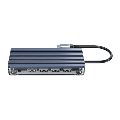 ORICO WB-11P 10 in 1 Type-C Transparent HUB - Computer & Networking by ORICO | Online Shopping UK | buy2fix