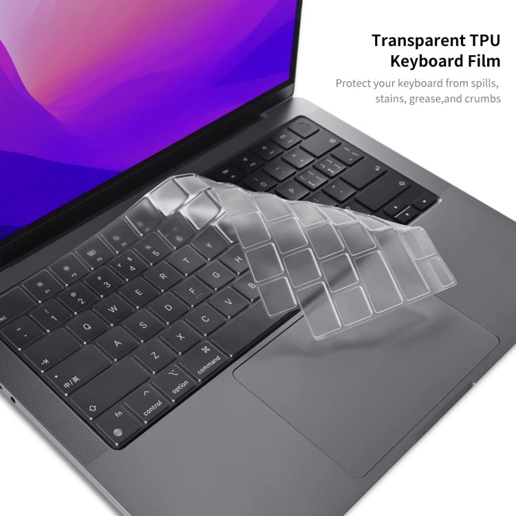 For MacBook Air 13.6 2022/2024 A2681 M2 / A3113 M3 EU Version ENKAY 3 in 1 Matte Laptop Case with TPU Keyboard Film / Anti-dust Plugs(Black) - MacBook Air Cases by ENKAY | Online Shopping UK | buy2fix