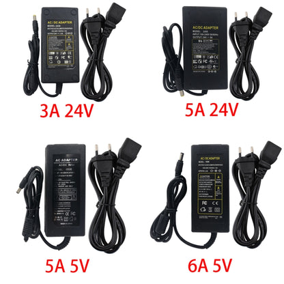 AC to DC 5V 24V Power Adapter Power Supply LED Driver Lighting Transformer 3A 5A 6A Converter Charger For LED Strip Lights US plug(6A 5V) - Power Supplies by buy2fix | Online Shopping UK | buy2fix