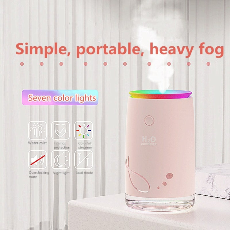 Concise Fish Pattern Mini Home Mute Bedroom Student Dormitory Office Portable USB Wireless Durable Humidifier(Red) - Home & Garden by buy2fix | Online Shopping UK | buy2fix