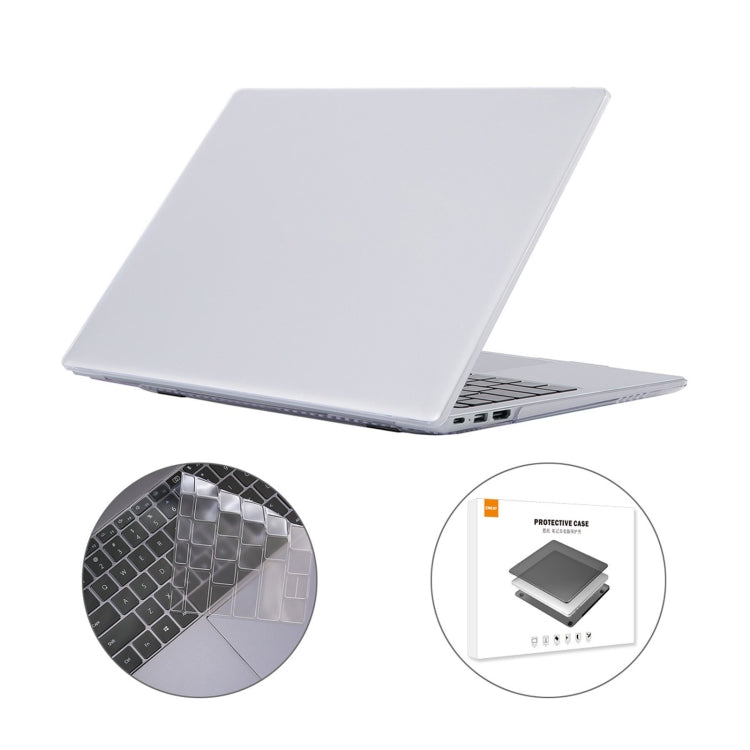 ENKAY for Huawei MateBook D 15  / Honor MagicBook 15 US Version 2 in 1 Crystal Protective Case with TPU Keyboard Film(Transparent) - Computer & Networking by ENKAY | Online Shopping UK | buy2fix