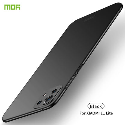 For Xiaomi Mi 11 Lite MOFI Frosted PC Ultra-thin Hard Case(Black) - Xiaomi Accessories by MOFI | Online Shopping UK | buy2fix