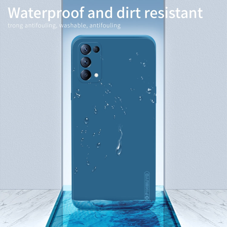 For OPPO Reno5 / Reno5 K / Find X3 Lite PINWUYO Touching Series Liquid Silicone TPU Shockproof Case(Blue) - OPPO Cases by PINWUYO | Online Shopping UK | buy2fix