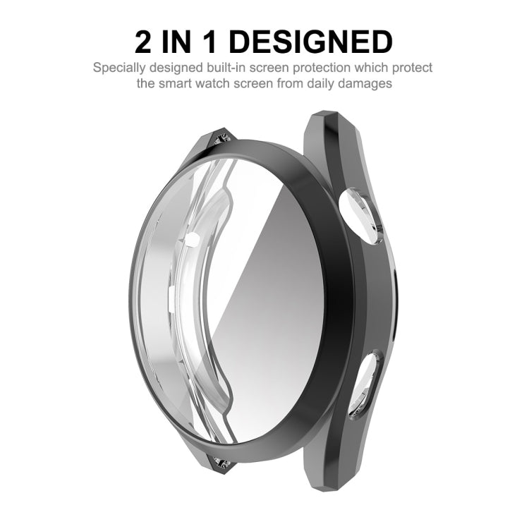 For Huawei Watch 3 Pro 48mm ENKAY Hat-Prince Full Coverage Transparent Soft Case TPU HD Clear Cover(Silver) - Watch Cases by ENKAY | Online Shopping UK | buy2fix