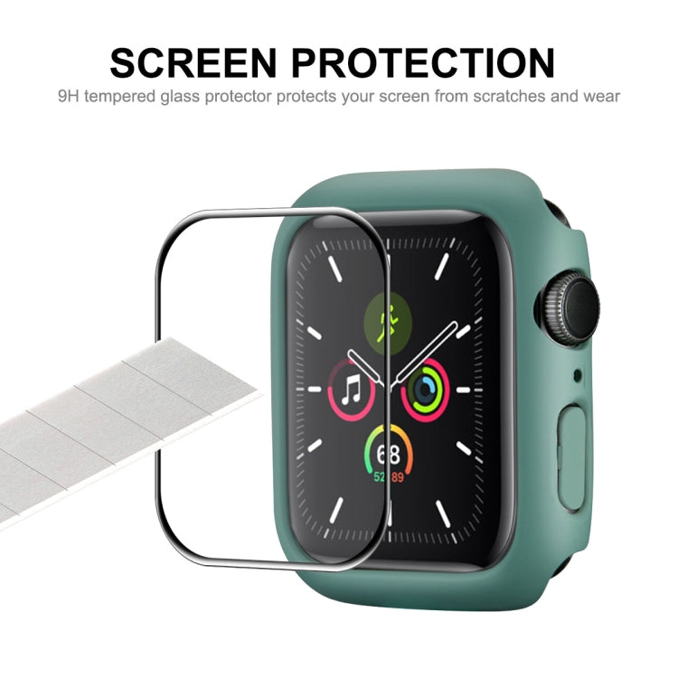 ENKAY Hat-Prince PC Frame + Full Coverage PMMA HD Screen Protector Film For Apple Watch Series 8 / 7 45mm(Black) - Smart Wear by ENKAY | Online Shopping UK | buy2fix