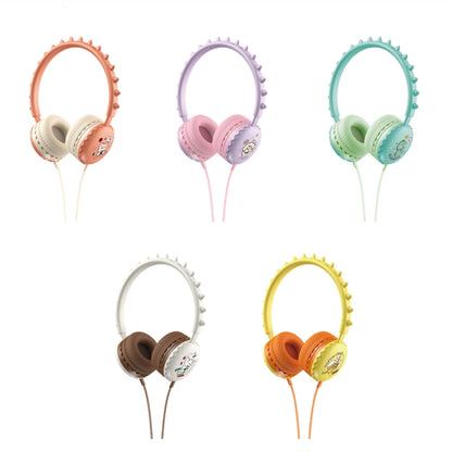 Y19 Cute Cartoon Stereo Music Wired Headphones with Microphone(Little Sleep) - Multimedia Headset by buy2fix | Online Shopping UK | buy2fix