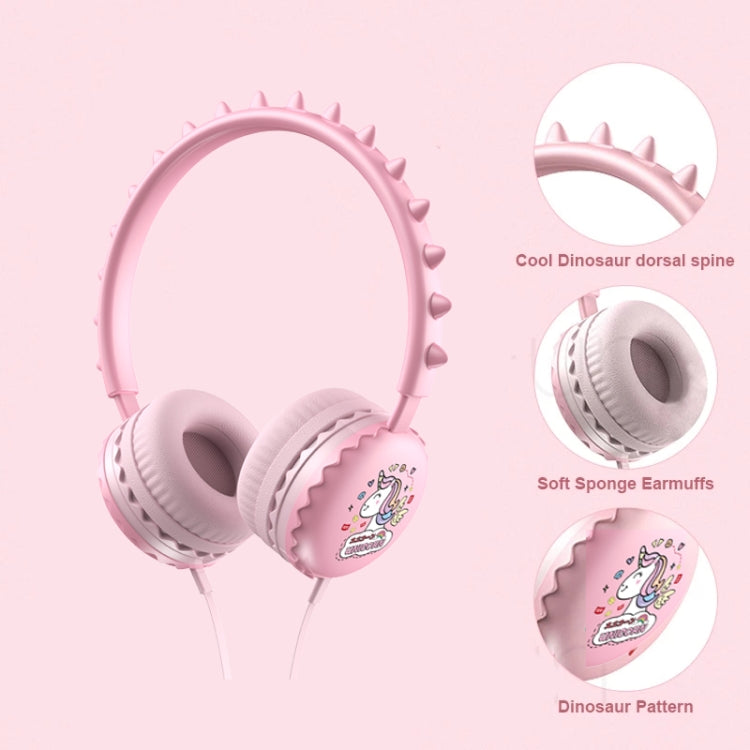 Y19 Cute Cartoon Stereo Music Wired Headphones with Microphone(Little Sleep) - Multimedia Headset by buy2fix | Online Shopping UK | buy2fix