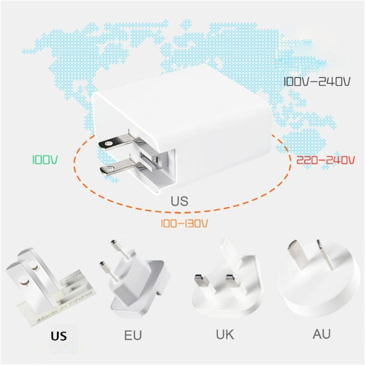 A6 PD 65W USB-C / Type-C + QC3.0 USB Laptop Adapter + 1.8m USB-C / Type-C to MagSafe 1 / L Data Cable Set for MacBook Series, US Plug + EU Plug - Cable & Adapter by buy2fix | Online Shopping UK | buy2fix