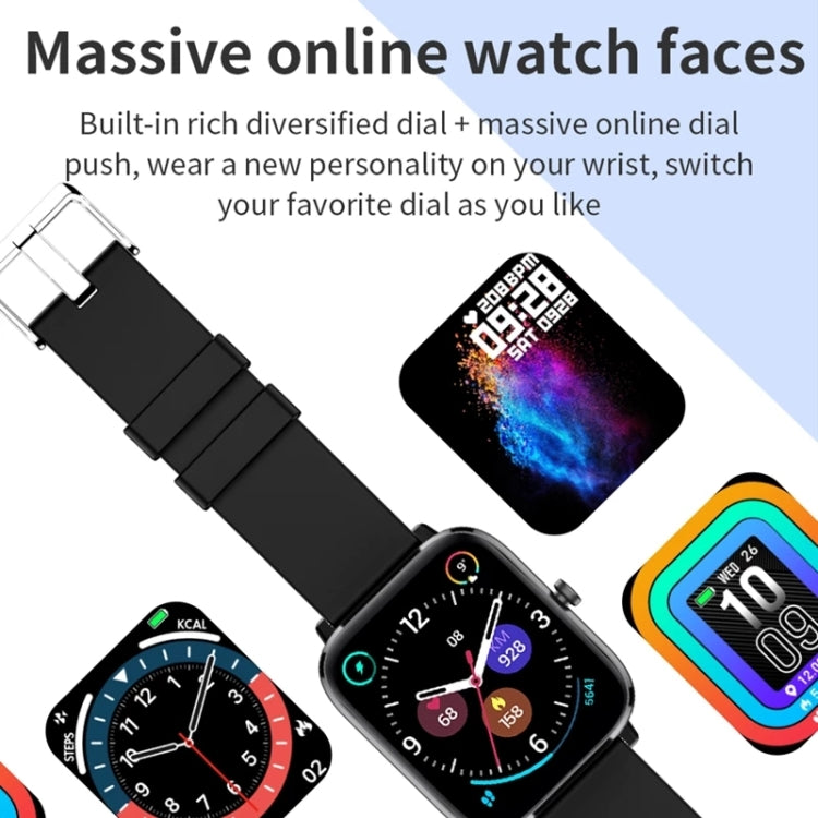 T45S 1.7 inch Color Screen Smart Watch, IP67 Waterproof,Support Temperature Monitoring/Heart Rate Monitoring/Blood Pressure Monitoring/Blood Oxygen Monitoring/Sleep Monitoring(Black) - Smart Wear by buy2fix | Online Shopping UK | buy2fix