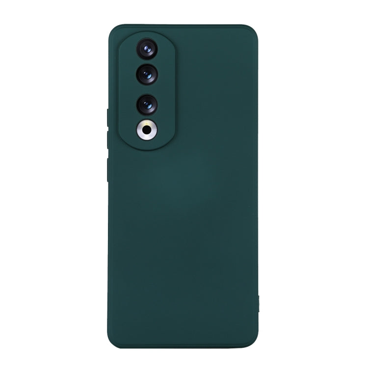 For Honor 90 ENKAY Liquid Silicone Soft Shockproof Phone Case(Dark Green) - Honor Cases by ENKAY | Online Shopping UK | buy2fix