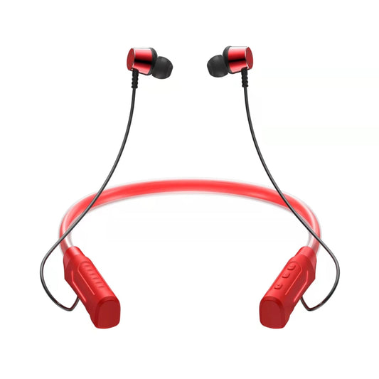 JG4 Flashing LED Neck-mounted Stereo Bluetooth Wireless Earphone(Red) - Neck-mounted Earphone by buy2fix | Online Shopping UK | buy2fix