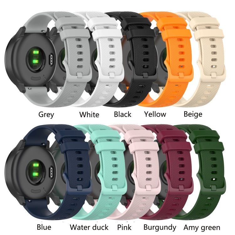 For Amazfit GTR 47mm Checkered Silicone Watch Band(Black) - Watch Bands by buy2fix | Online Shopping UK | buy2fix