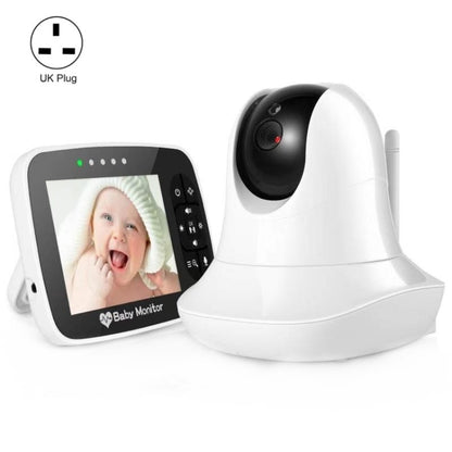 SM935 3.5 inch LCD Screen Wireless Video Baby Monitor Night Vision Two-Way Audio IP Camera(UK Plug) - Security by buy2fix | Online Shopping UK | buy2fix