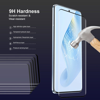 For Honor Magic5 5pcs ENKAY 3D Hot Bending Edge Glue Tempered Glass Full Film with Lens Film - Honor Tempered Glass by ENKAY | Online Shopping UK | buy2fix