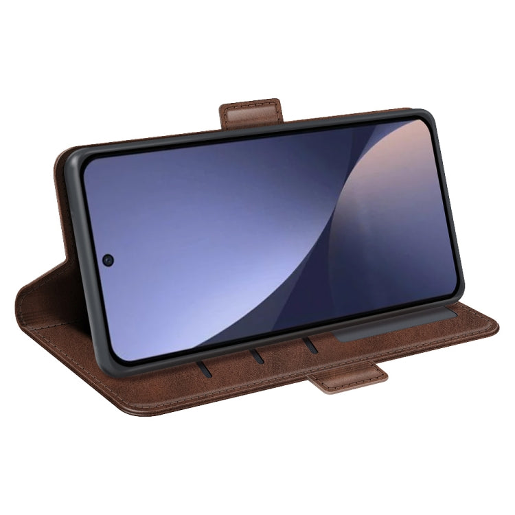 For Xiaomi 13 Pro Dual-side Magnetic Buckle Leather Phone Case(Brown) - 13 Pro Cases by buy2fix | Online Shopping UK | buy2fix