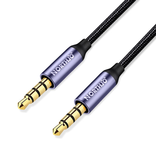 NORTHJO MTM04 4 Pole 3.5mm Male to Male Stereo Audio Aux Cable, Length:3m - Video & Audio Cable by NORTHJO | Online Shopping UK | buy2fix