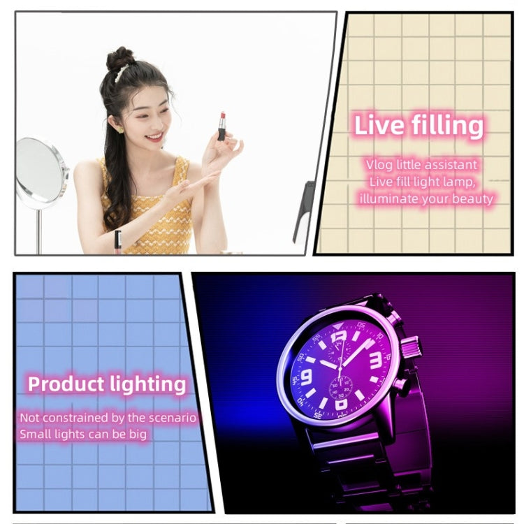 TV-6RGB Hand-Held TOFU 6W Fill Light Mini Portable RGB LED Video Light -  by buy2fix | Online Shopping UK | buy2fix