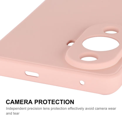 For Huawei Nova 11 ENKAY Liquid Silicone Phone Case with Tempered Glass Film(Beige) - Huawei Cases by ENKAY | Online Shopping UK | buy2fix