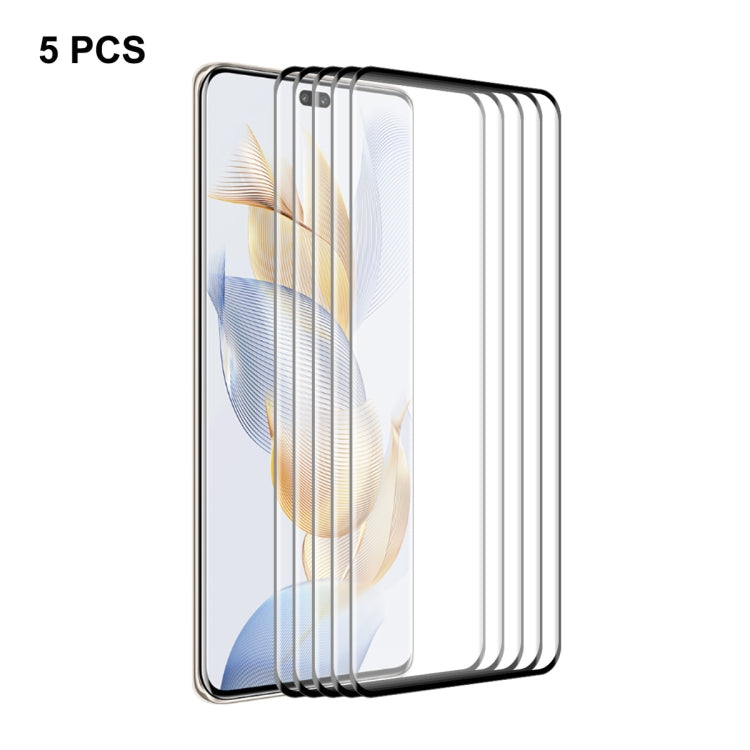 For Honor 90 Pro 5pcs ENKAY Hat-Prince 3D Curved Full Glue High Sense Tempered Glass Film - Honor Tempered Glass by ENKAY | Online Shopping UK | buy2fix
