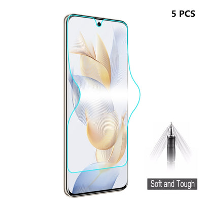 For Honor 90 / Huawei P60 / P60 Pro 5pcs ENKAY Full Glue Soft Explosion-proof Hydrogel Film - For Huawei by ENKAY | Online Shopping UK | buy2fix