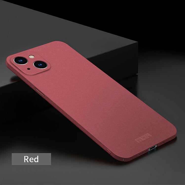 For iPhone 15 Pro Max MOFI Fandun Series Frosted PC Ultra-thin All-inclusive Phone Case(Red) - iPhone 15 Pro Max Cases by MOFI | Online Shopping UK | buy2fix