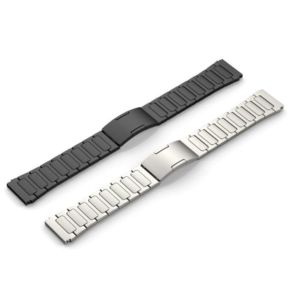 For Garmin Forerunner 255 22mm I-Shaped Titanium Alloy Watch Band(Grey) - Watch Bands by buy2fix | Online Shopping UK | buy2fix