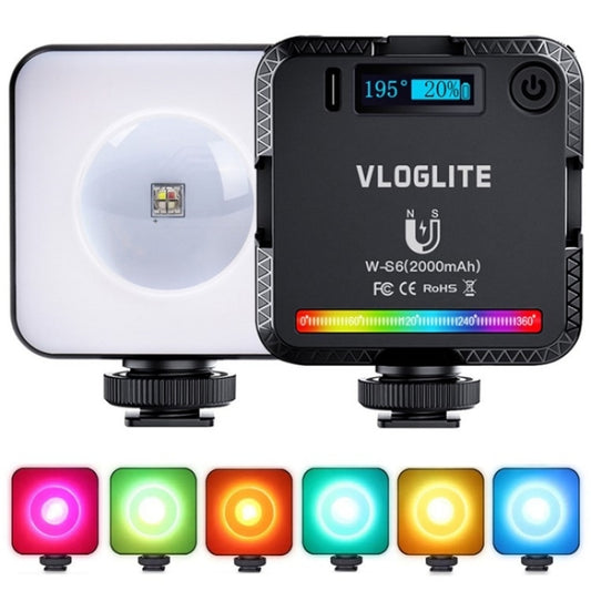 VLOGLITE W-S6 Magnetic Mini Full Color RGB LED Camera Light Sunset Atmosphere Lamp -  by VLOGLITE | Online Shopping UK | buy2fix