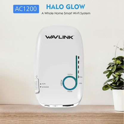 WAVLINK WN576K1 AC1200 Household WiFi Router Network Extender Dual Band Wireless Repeater, Plug:AU Plug (White) - Wireless Routers by WAVLINK | Online Shopping UK | buy2fix