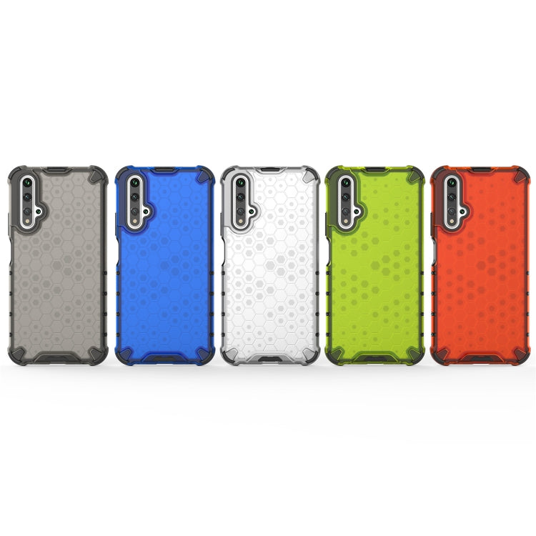 For Huawei Nova 5T Shockproof Honeycomb PC + TPU Case(White) - Mobile Accessories by buy2fix | Online Shopping UK | buy2fix