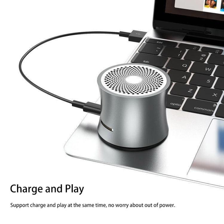 EWA A104 Bluetooth Speaker MP3 Player Portable Speaker Metallic USB Input MP3 Player Stereo Multimedia Speaker(Blue) - Mini Speaker by EWA | Online Shopping UK | buy2fix