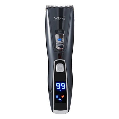 VGR V-027 10W Professional Electric Hair Clipper with LCD Display, Plug Type: EU Plug - Hair Trimmer by VGR | Online Shopping UK | buy2fix