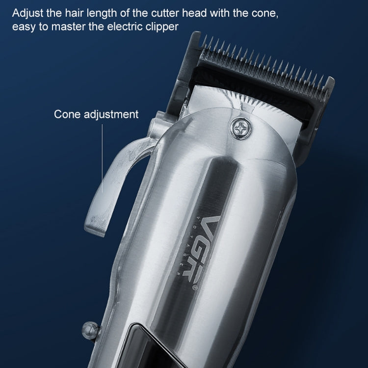 VGR V-278 10W USB Metal Electric Hair Clipper with LED Digital Display(Gold) - Hair Trimmer by VGR | Online Shopping UK | buy2fix