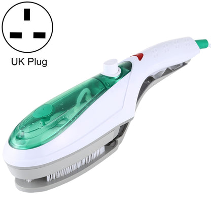 Handheld Garment Steamer Brush Portable Clothes Steam Iron, UK Plug 220V(Green) - Home & Garden by buy2fix | Online Shopping UK | buy2fix