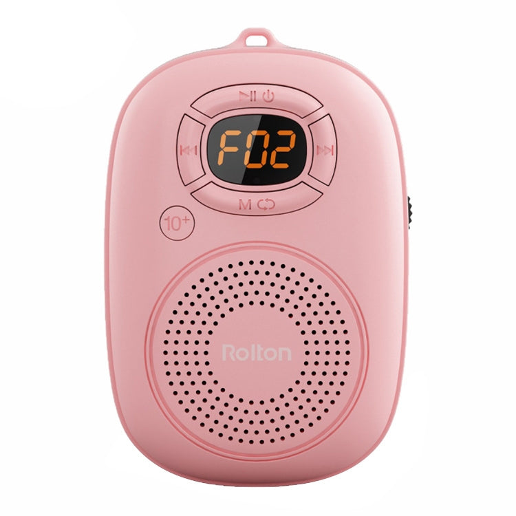 Rolton E200 Mobile Phone Wireless Bluetooth Speaker Mini Portable Outdoor Small Audio Subwoofer Speaker(Pink) - Mini Speaker by Rolton | Online Shopping UK | buy2fix