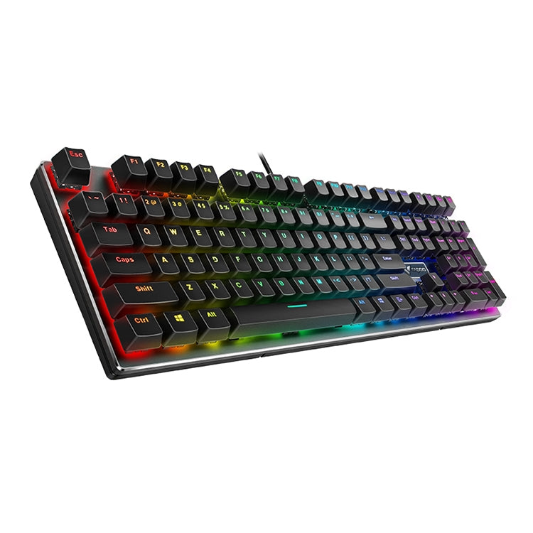 Rapoo V700RGB 104 Keys USB Wired Game Computer without Punching Mechanical Keyboard(Tea Shaft) - Wired Keyboard by Rapoo | Online Shopping UK | buy2fix