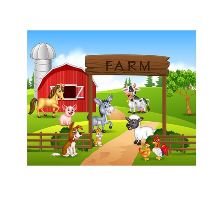 2.1m x 1.5m Animal Farm Children Birthday Theme Photography Background Cloth - Camera Accessories by buy2fix | Online Shopping UK | buy2fix