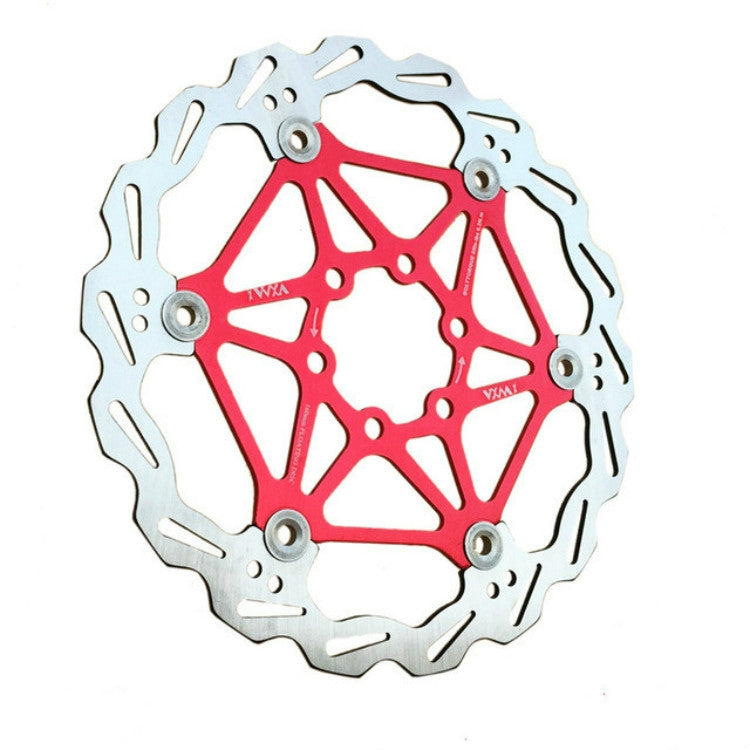 VXM Bicycle Mountain Bike Floating Brake Disc Brake 203mm(Red) - Bicycle Brake Parts by VXM | Online Shopping UK | buy2fix