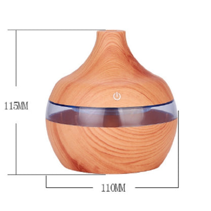300ML Waterdrop Shape USB Wood Grain Aromatherapy Air Purifier Mute Humidifier, Color: Deep Wood Grain - Home & Garden by buy2fix | Online Shopping UK | buy2fix