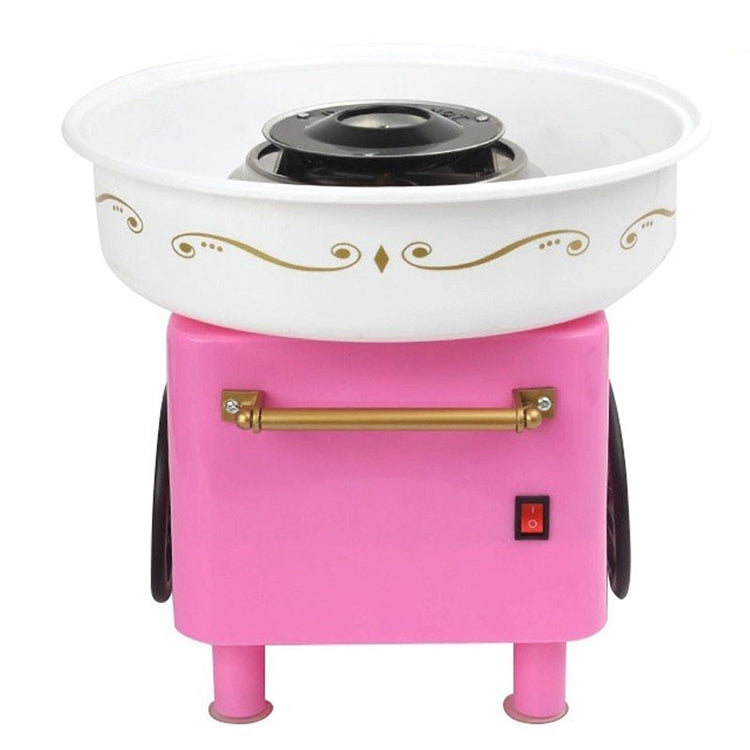 Retro Trolley Mini Cotton Candy Machine, Specification:European Regulations 220 V(Pink) - Home & Garden by buy2fix | Online Shopping UK | buy2fix