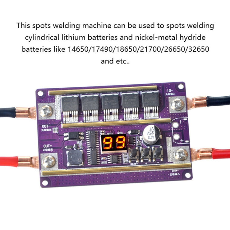 Compatible Version 12V Digital Display DIY Battery Spot Welding Machine Pen Control, Style:6 Square Pen With Case - Home & Garden by buy2fix | Online Shopping UK | buy2fix