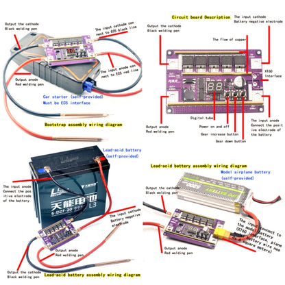 Compatible Version 12V Digital Display DIY Battery Spot Welding Machine Pen Control, Style:10 Square Pen With Case - Home & Garden by buy2fix | Online Shopping UK | buy2fix