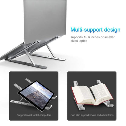 Aluminum Alloy Couch Notebook Mount Sofa Foldable Laptop Stand(Black) - Computer & Networking by buy2fix | Online Shopping UK | buy2fix