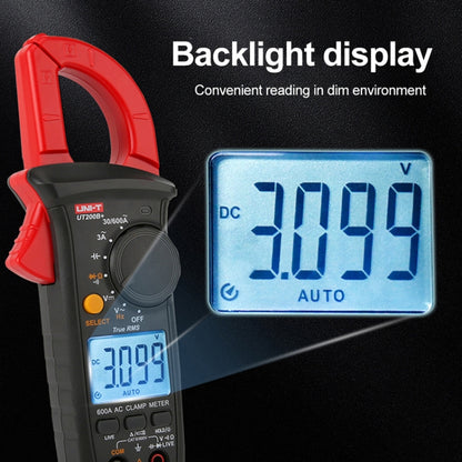 UNI-T  UT200A+ 400A Digital Clamp Multimeter AC/DC Voltage Detector Frequency Resistance Tester - Consumer Electronics by UNI-T | Online Shopping UK | buy2fix