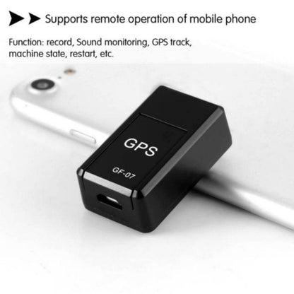 GF07 Locator Mini GPS Tracking Strong Magnetic Positioning Adsorption Anti Lost Device Voice Control Recordable(Black) - In Car by buy2fix | Online Shopping UK | buy2fix